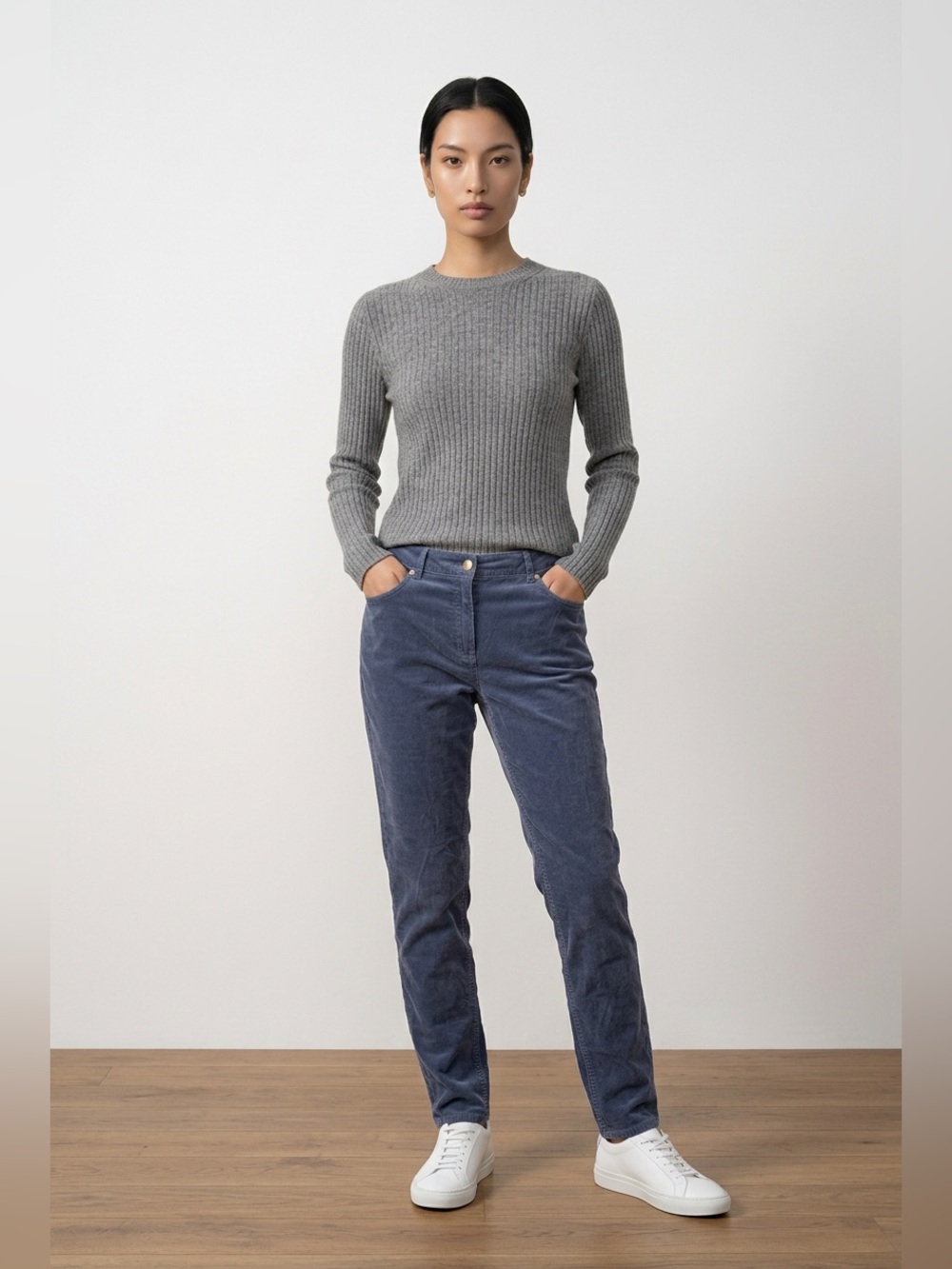 Chico’s Blue Corduroy Pants – Size 1.5)